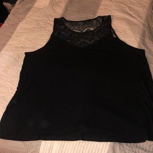 Beautiful torrid black lace tank